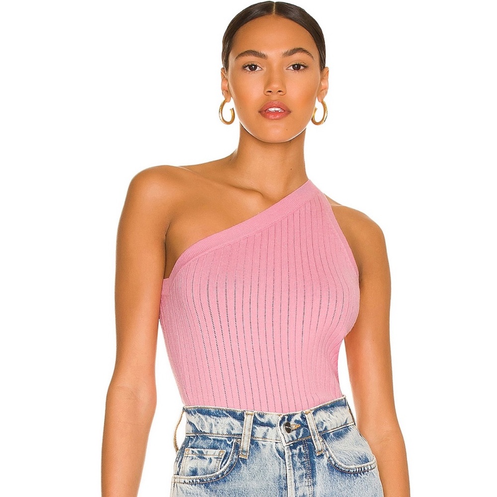 Stitches & Stripes One Shoulder Knit Top | S